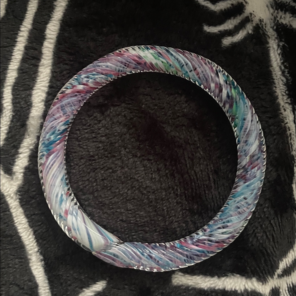 Glass Bangle Bracelet 25$